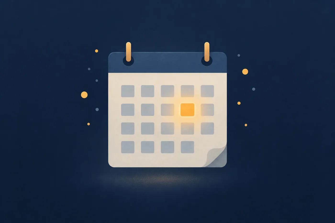 Illustration of a calendar page marked with a holiday date